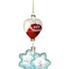 7.25" White And Red Snowflakes "Best Friends" Hand Blown Glass Hanging Figurine Ornament 1 7.25" White And Red Snowflakes "Best Friends" Hand Blown Glass Hanging Figurine Ornament -Ornaments Store cobanee071 01974.1687961437