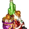 6.5” Gold And Red Siesta Santa Hand Blown Glass Hanging Figurine Ornament -Ornaments Store cobanee289 32104.1687961439