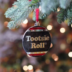 Northlight 3.5" Silver And Brown "Tootsie Roll" Candy Logo Christmas Ornament -Ornaments Store cyxpum5zni6x6qrpe6g3ko0bzftheiud 25030.1588349662
