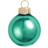 2ct Turquoise Green Shiny Christmas Ball Ornaments 6" (150mm)