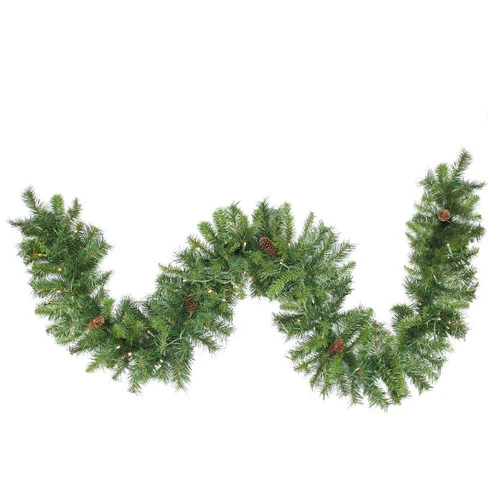 Northlight 50' X 12" Pre-Lit Dakota Pine Artificial Christmas Garland - Warm White LED Lights 3 Northlight 50' X 12" Pre-Lit Dakota Pine Artificial Christmas Garland - Warm White LED Lights