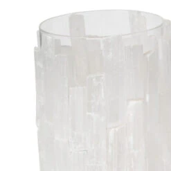 5.75" Crystal Clear Contemporary Elegant Selenite Lantern 8 5.75" Crystal Clear Contemporary Elegant Selenite Lantern -Ornaments Store dabhg 44598 3 37742.1664898013