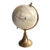 15" Gold And White Globe On Stand Tabletop Decor