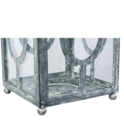 19.5" Gray And Clear Distressed Style Classic Large Lantern -Ornaments Store dabhg av44651 6 65177.1588370215