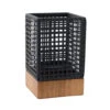 7.75" Night Black And Brown Rectangular Candle Holder -Ornaments Store dabhg av44653 1 64590.1588349147