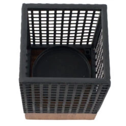 7.75" Night Black And Brown Rectangular Candle Holder 9 7.75" Night Black And Brown Rectangular Candle Holder -Ornaments Store dabhg av44653 4 37268.1588349148