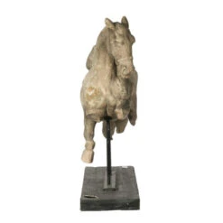 35" White And Black Classic Style Altus Equine Figure On Stand -Ornaments Store dabhg av75750 4 70755.1588363072