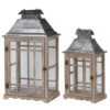 Set Of 2 Gray And Silver Classic Scape Lanterns 25.5" 2 Set Of 2 Gray And Silver Classic Scape Lanterns 25.5" -Ornaments Store dabhg d42229 1 39821.1588359524