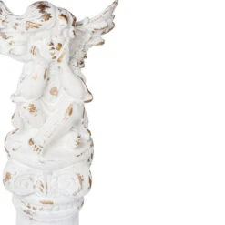24.25" White Distressed Classic Vintage Style Angel Finial -Ornaments Store dabhg d43554 ds 4 98850.1588370276