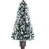4' Pre-Lit Green Potted Canadian Pine Medium Artificial Christmas Tree - Clear Lights