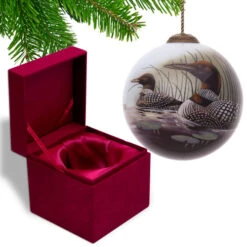 3” Multi-Colored Hiding Place Loons Hand Painted Mouth Blown Glass Hanging Christmas Ornament -Ornaments Store dacf 1710495 5 02251.1601516034