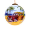 3” Yellow And Red Woody Wagon Surf Board Hand Painted Mouth Blown Glass Hanging Christmas Ornament -Ornaments Store dacf 1812006 43083.1588394713