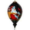 6” Black And Red Merry Christmas Santa With Cardinal Hand Painted Mouth Blown Glass Hanging Christmas Ornament -Ornaments Store dacf 1812007 88190.1588394727