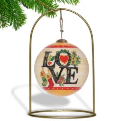 Yellow And Black Love Joy Peace Design Hand Painted Mouth Blown Glass Hanging Christmas Ornament 7 Yellow And Black Love Joy Peace Design Hand Painted Mouth Blown Glass Hanging Christmas Ornament -Ornaments Store dacf 1911045 3 16499.1601516013