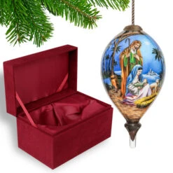 6" Holy Family Religious Christmas Finial Shaped Glass Ornament -Ornaments Store dacf 1911065 5 33426.1601516060