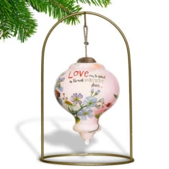3.75” White And Green Floral Design Hand Painted Mouth Blown Glass Hanging Christmas Ornament 10 3.75” White And Green Floral Design Hand Painted Mouth Blown Glass Hanging Christmas Ornament -Ornaments Store dacf 1911084 4 15137.1601516041