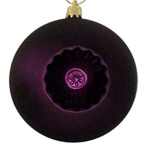 6ct Purple And Gold Shatterproof 2-Finish Retro Reflector Christmas Ball Ornaments 4" (100mm) 4 6ct Purple And Gold Shatterproof 2-Finish Retro Reflector Christmas Ball Ornaments 4" (100mm) - Image 2