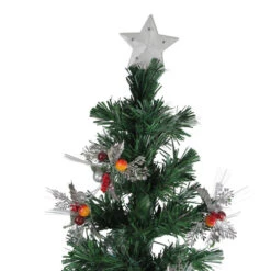 6' Pre-Lit Fiber Optic Slim Profile Artificial Christmas Tree - Multicolor Lights -Ornaments Store dak gd 48180 2 70789.1665783341