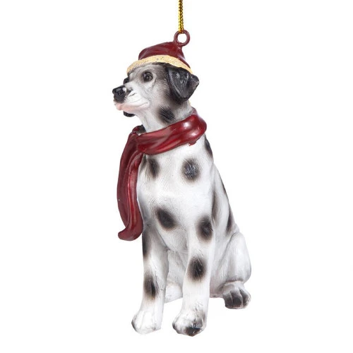 3.5" Dalmatian Dog Christmas Ornament 4 3.5" Dalmatian Dog Christmas Ornament - Image 2