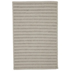 Colonial Mills 9' X 12' Natural Brown Striped Handmade Braided Rectangular Area Throw Rug
