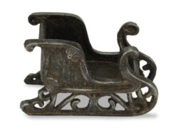 7" Black Christmas Sleigh Contemporary Handmade Tabletop Decor -Ornaments Store dcri 5363bk 3 35460.1587644249
