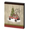 10" Green And Brown "jingle All The Way" Rectangular Plaque -Ornaments Store ddcks2040015 88664.1588405613