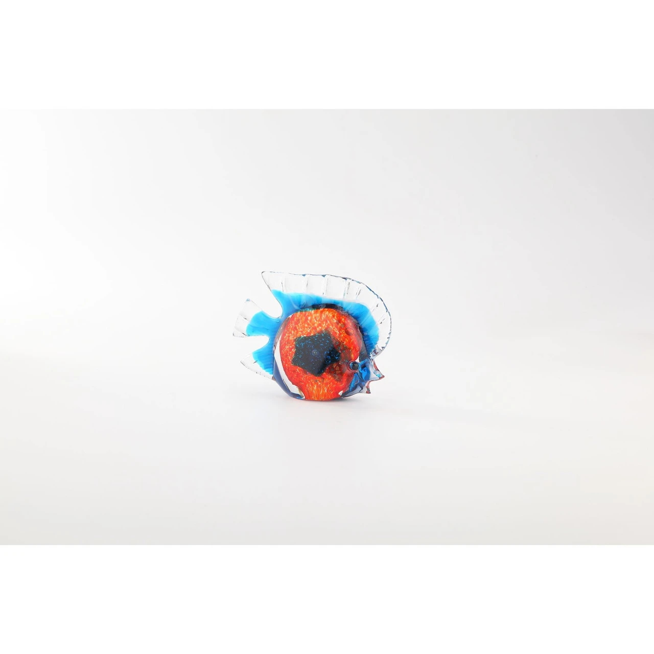 4.5" Vibrantly Colored Glass Fish Figurine Table Top Decoration 3 4.5" Vibrantly Colored Glass Fish Figurine Table Top Decoration