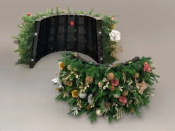 7.5' Pre-Lit Gold And Red Artificial Christmas Tree – Clear LED Lights -Ornaments Store dezy2018 et hist 5520237 12979.1664379970