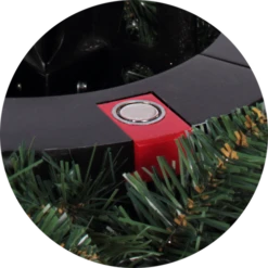 7.5' Pre-Lit Gold And Red Artificial Christmas Tree – Clear LED Lights -Ornaments Store dezy2018 et met 5520235 03822.1664379970