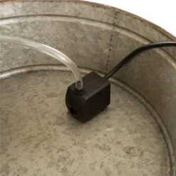 30" Silver Vintage Galvanized 3-Tiered Stacked Tubs Outdoor Garden Fountain 9 30" Silver Vintage Galvanized 3-Tiered Stacked Tubs Outdoor Garden Fountain -Ornaments Store dglit 1415202298 6 20935.1663861707