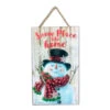 Christmas Central White And Red Snowman Printed Rectangular Christmas Wall Sign With Rope Hanger 10" X 6" 1 Christmas Central White And Red Snowman Printed Rectangular Christmas Wall Sign With Rope Hanger 10" X 6" -Ornaments Store dglow a1005 01 30439.1587645048