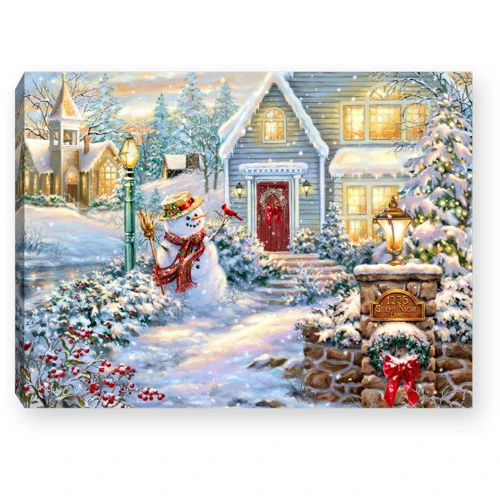 Christmas Central 8" White And Gold Silent Night Lane Snowman Lighted Tabletop Decor 3 Christmas Central 8" White And Gold Silent Night Lane Snowman Lighted Tabletop Decor