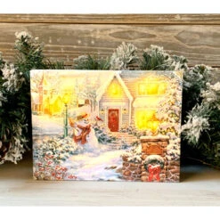 Christmas Central 8" White And Gold Silent Night Lane Snowman Lighted Tabletop Decor 5 Christmas Central 8" White And Gold Silent Night Lane Snowman Lighted Tabletop Decor -Ornaments Store dglow a1035 2 01912.1587644276