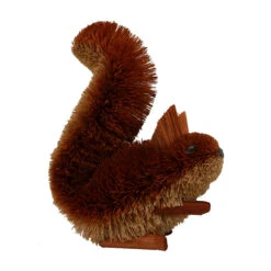 9” Brown Whimsical Bristle Brush Handcrafted Squirrel Brush Ears - 33479715