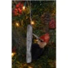 5” Black And Red Whimsical Bristle Brush Handcrafted Woodpecker Hanging Ornament - 33479724
