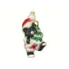 5.63" Black And White Kitty's Christmas Hand Blown Glass Hanging Figurine Ornament -Ornaments Store dgold cobaneb111 27356.1588344308