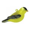 4" Yellow And Black Goldfinch Bird Hand Blown Glass Hanging Figurine Ornament