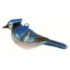 5.5” Blue And Silver Jay Hand Blown Glass Hanging Figurine Ornament - 33479865 -Ornaments Store dgold cobanec406 88667.1588363233