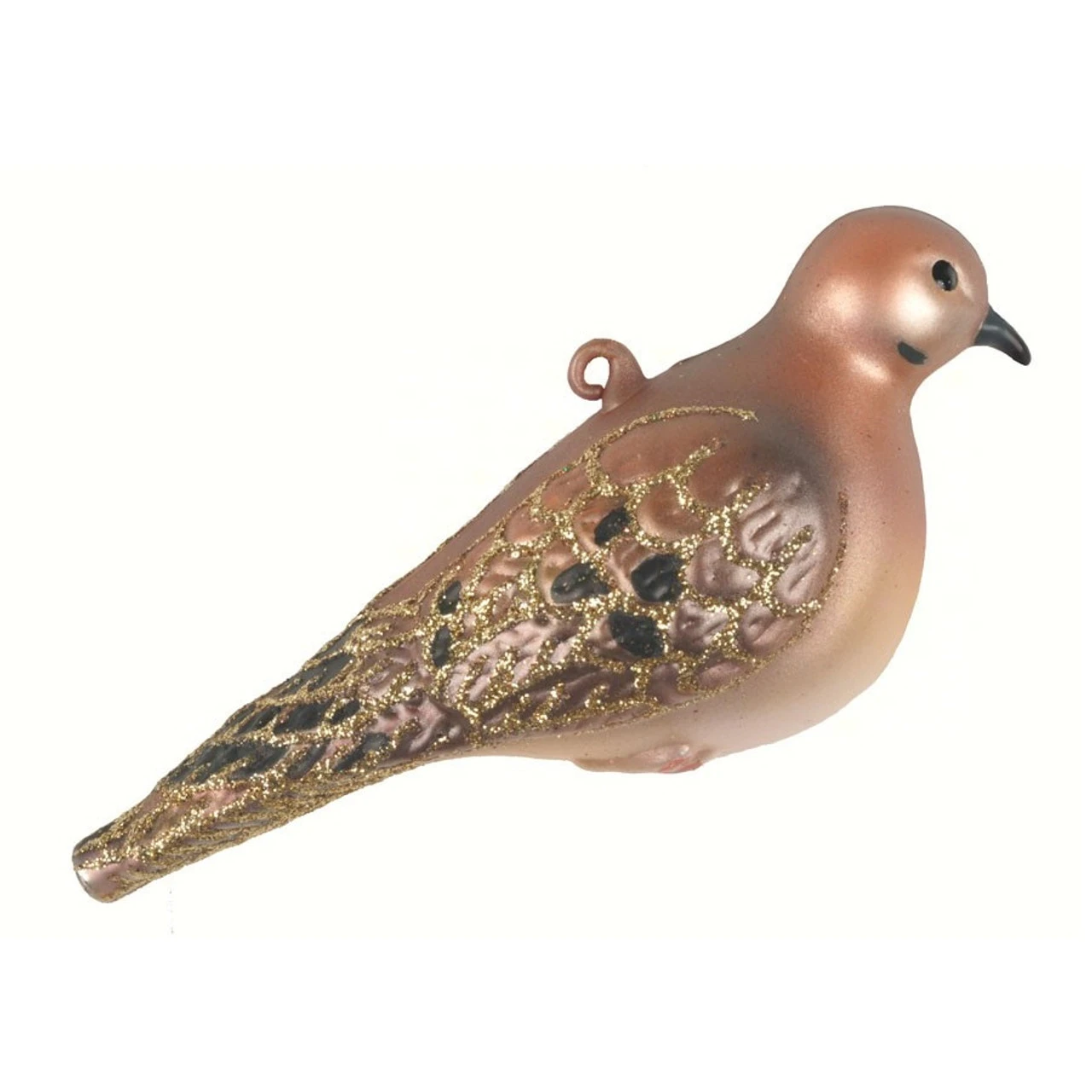 5” Pink And Gold Mourning Dove Hand Blown Glass Hanging Figurine Ornament - 33479870 3 5” Pink And Gold Mourning Dove Hand Blown Glass Hanging Figurine Ornament - 33479870