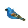 4.5" Blue Grosbeak Hanging Glass Ornament -Ornaments Store dgold cobanec438 06197.1588354462