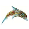 2.25" Blue And Red Venetian Dolphin Glass Figurine Decoration - 33480178 -Ornaments Store dgold ma 082 40319.1588354557