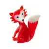 4" Red And White Fox Glass Figurine Decoration - 33480180 -Ornaments Store dgold ma 089 48129.1588344103