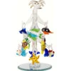 6.25" Clear Palm Tree Glass With Multi-Color Fish Ornaments - 33480500 -Ornaments Store dgold xm 157 42169.1588354451