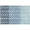 1.75' X 2.75' Straight And Arrows Blue Rectangular Area Throw Rug -Ornaments Store dhfr ss jb006b 00814.1587644740