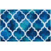 1.75' X 2.75' Mallorca Tiles Blue And Teal Green Rectangular Area Throw Rug -Ornaments Store dhfr ss pp001b 1 41856.1646442383