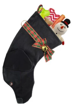 22" Black Labrador Retriever Dog Christmas Stocking