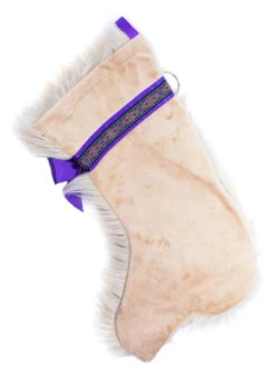 21.5" Purple And Beige Doodle Dog Christmas Stocking -Ornaments Store dhhs hh21 3 17778.1587644260