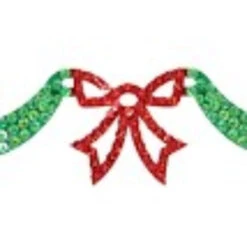 72" Lighted Green Bow And Swag Hanging Christmas Window Silhouette Decoration -Ornaments Store dhof204798 05 03 39040.1599267887