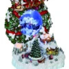 Set Of 2 White And Red Frosted Wreath Village With Mirrors 9.75" -Ornaments Store dice2095058 40866.1588406450