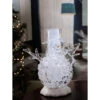 Set Of 2 Clear And Silver Contemporary Small Silver Glitter Snowman LED Lighted Tabletop Decor -Ornaments Store dice 10101 34128.1588406046